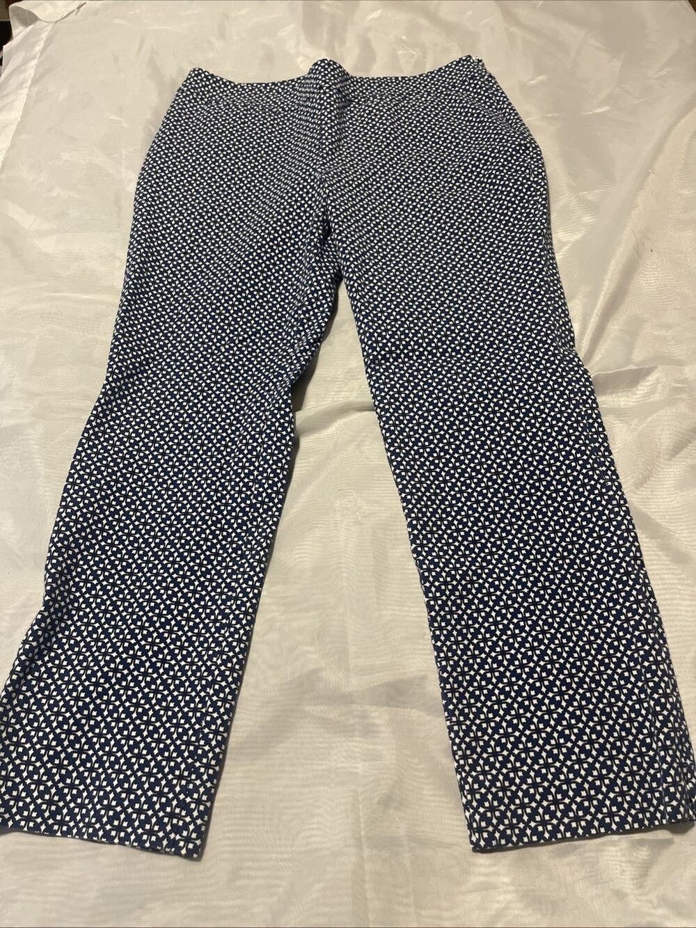 Talbots Petites Women's Dress Work 10 Casual Blue Slacks